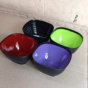 6 Pcs Mangkuk Ramen / Mangkok Ayumi Persegi / Mangkuk Plastik Tebal