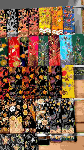 Kain Batik Halus Unggul Jaya Warna Merah Maroon