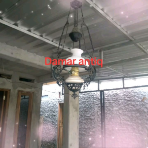 Termurah lampu antik jawa betawi ukuran kap kaca 18cm