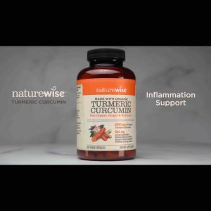 NatureWise Organic Turmeric Curcumin 2250mg 90s 180s 360s Vegetarian Capsules