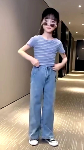 Bawahan Kulot Jeans Import Anak Perempuan Satu Sampai Sepuluh Tahun