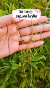 Kalung Nama Anak Perempuan & Aksesoris Wanita dari Titanium Anti Karat