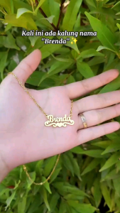 Kalung Nama Titanium Anti Karat Anak Dewasa: Aksesoris Fashion Wanita