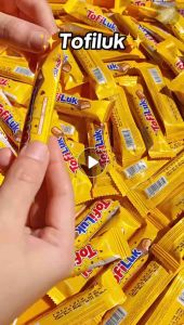 Tofiluk Caramel Crunch Chocolate Bar 10g - (Pack of +-30)