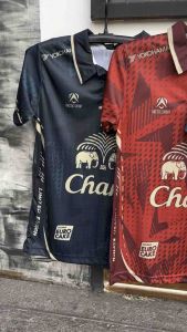 C-12เสื้อกีฬาพิมพ์ลายคอปก