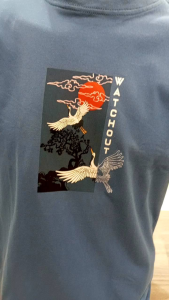 WATCHOUT JEANS KAOS PRIA LENGAN PENDEK WARNA BIRU