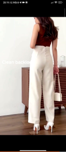 Celana Diora Highwaist Pants - Celana Pants Highwaist Wanita Kulot Loose Panjang Higwaist