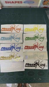 Raider Underbone King Die Cut Machine Cut Waterproof sticker