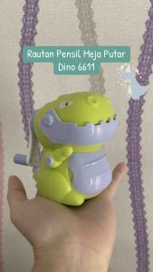Rautan Pensil Kayu Meja/Putar Dino 6611