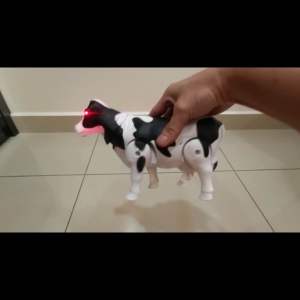 Electric Milk Cow Toys Realistic Simulation Walking Cow Animal Toys