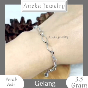 Gelang Holo 3in1 Silver Perak Asli 925