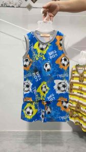 10-24kg bộ sát nách hoạt hình khủng long người nhện thun lạnh bao đẹp 31