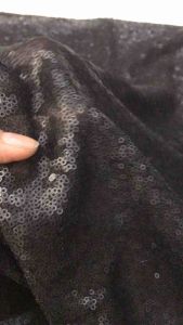 Vải kim  sa đen tuyền co giãn nhẹ đẹp sang (khổ 1m5)may đầm váyđầm body áo kiểu thời trang