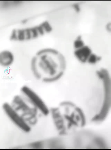 Kertas Baking Laminasi / BAKING WAX PAPER Motif BAKERY LABEL ~ FOOD GRADE