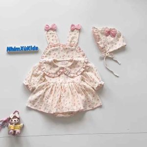 (3-12kg) Body Váy Hoa Nhí NHÍM XÙ KIDS Cho Bé Gái Sơ Sinh Đầy Tháng Thôi Nôi Sinh Nhật B111