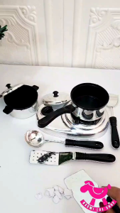 Chef masak CHROME mainan masak masakan chrome peralatan dapur cooking