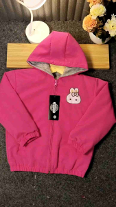 JAKET ANAK PEREMPUAN LUCU BERGAMBAR LIGHT BUTTERY DENGAN WARNA YANG CERAH