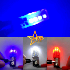 Paket Combo Lampu Stop Rem Running BOLVAN RGB Merah Biru Putih + Sen Jelly Kedip 4 Warna Depan Belakang Wajib Arus DC 12 Volt Universal