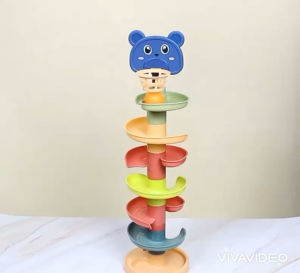 Ball Drop and Roll Tower Track Layer Educational Colourful Toy Gift Toddler Kids Children | Mainan Bola Kanak