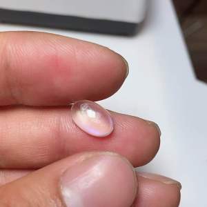 3750-ĐÁ MẶT TRĂNG TRẮNG [MOON STONE] ÁNH XANH NHẸ ( THIÊN NHIÊN )