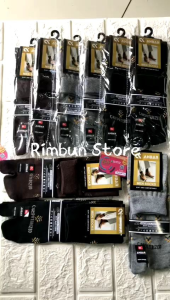 3 Pasang Kaos Kaki Jempol Pria Panjang Polos / Kaos Kaki Kerja Casual Men / Kaos Kaki Kantoran Bahan Nylon