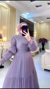 REALPICT COD PREMIUM DANIRA FREE FASMINA BY BILQIS ASOPUROH BAHAN SHIMMER LD 110 PB 140 TERBARU TERMURAH BEST SELLER TANGAN PERTAMA KONVEKSI GAMIS PESTA / KONDANGAN TERIMA SERAGAMAN