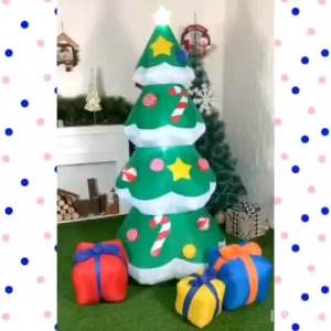 ต้นคริสต์มาส ขนาดใหญ่ 210 ซม. มีไฟ พองสวย น่ารัก ไม่เหมือนใคร ปีใหม่ แต่งร้าน ปาร์ตี้ การแสดง