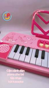 Đồ chơi Đàn Organ 3206 sử dụng pin có kèm micro cho bé tập hát làm ca sĩ học âm nhạc đồ chơi trẻ em Peekaboo Toys