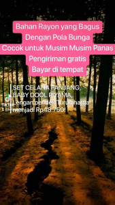 ONE SET BABY DOOL BALI WANITA DEWASA MOTIF KOPI satu kilo muat 4 pcs