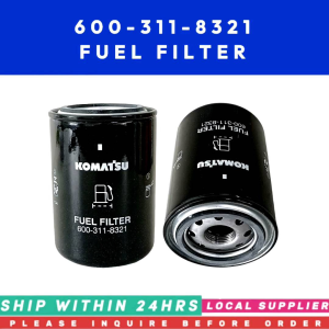 FUEL FILTER 600-311-8321 [1-14] CROSS-REFERENCE 6003118292 6003118293 FLEETGUARD FF5578 DONALDSON P550105 BALDWIN BF957 HITACHI 4448736 4656586 [LOCAL STOCK. READY TO SHIP WITHIN 24HRS.] FOR KOMATSU 6D108E 6D114E 6D125E 6D170E