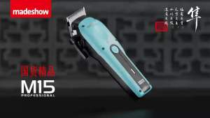 Madeshow Professional M15 Fade Hair Clipper | 6800RPM High-Speed Motor | Hair accessories clipper All-Steel Blade | 电动理发器 油头渐变推剪 无线充电 长续航 高速马达