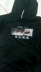 Sweater Hoodie KANEKI KEN EYES Wanita Dan Pria Atau Remaja Kekinian Size M-L-XL-XXL