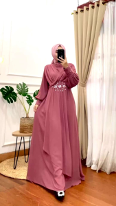 REALPICT COD GAMIS PESTA KODE 045 BAHAN CERUTY PREMIUM LD 110 PB 140 TERBARU TERMURAH BEST SELLER TANGAN PERTAMA KONVEKSI