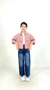 Celana Jeans Kulot Anak Perempuan Usia 6 7 8 9 10 11 12 13 14 15 Tahun