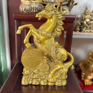 Ngựa tiền bằng đồng linh vật phong thuỷ may mắn