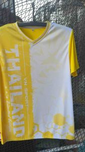 เสื้อกีฬาเด็ก VN-02 สีสวยคมชัด เนื้อผ้าไมโครเกรดเอ ระบายอากาศได้ดี