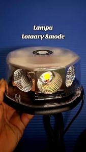 lampu rotary 8 mode super terang 12-24V