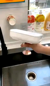 CHD032 轻奢水槽置物架 Multifunctional Drain Sink Storage Racks Wall-mounted Punch-free Kitchen Rag Sponge Soap Holder Light Luxury Various Function Racks