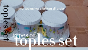 toples set 1kg/toples + nampan/toples bulat/