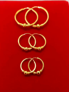 ANTING GIPSI BOLA PERAK 925 ASLI