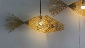 เคลือบไฟไม้ไผ่ปลาสาน 90cm ดิจิทัล: ชุดสายไฟ หลอดไฟ ราคาพร้อม