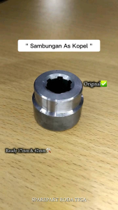sambungan as kopel 17mm (47b) sparepart roda tiga