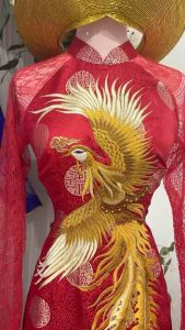 [ KHÔNG SẴN -NHẬN MAY ] ÁO DÀI NAM NỮ GẤM THÊU CAO CẤP MẶC CƯỚI HỎI