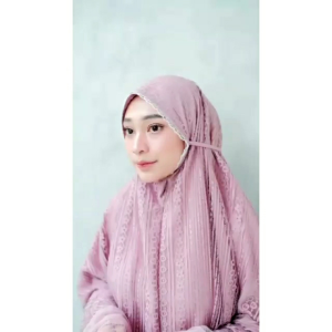 Tassani mukena swiss dalanova misty pink