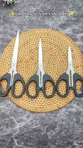 Gunting Kertas Scissors Paper Plastik Size S - M - L Stainless Steel Tajam