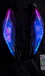 LAMPU ALIS RGB FULLSET BEAT FI ESP STREET ECO TAHUN 2016 2017 2018 2019 MIKA SMOKE