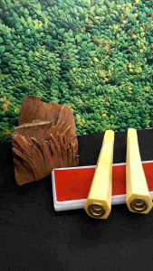 Pipa Cangklong Kayu Kemuning Gading Model Segi Enam A215