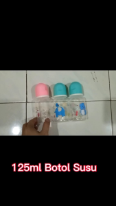 Botol Susu Bayi BPA Free 125ml – Ringan Mudah Dibersihkan & Reka Bentuk Comel