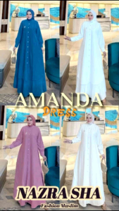 R.M AMANDA DRESS: Baju Dress Gamis Wanita Muslimah