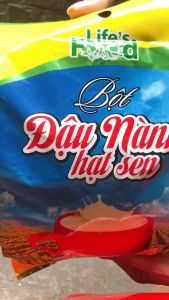 Bột Đậu Nành Hạt Sen Lifes Food túi 400g tiện lợi